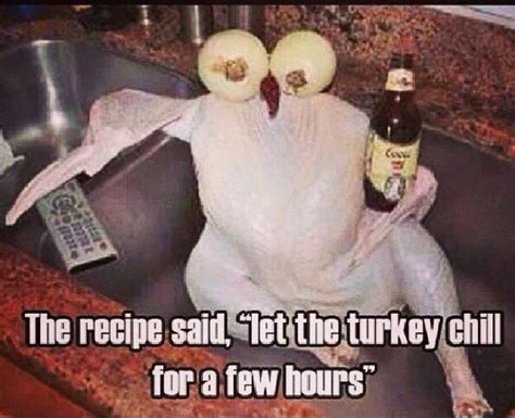 let the turkey chill for a few hours so it s chillin funny thanksgiving pictures thanksgiving