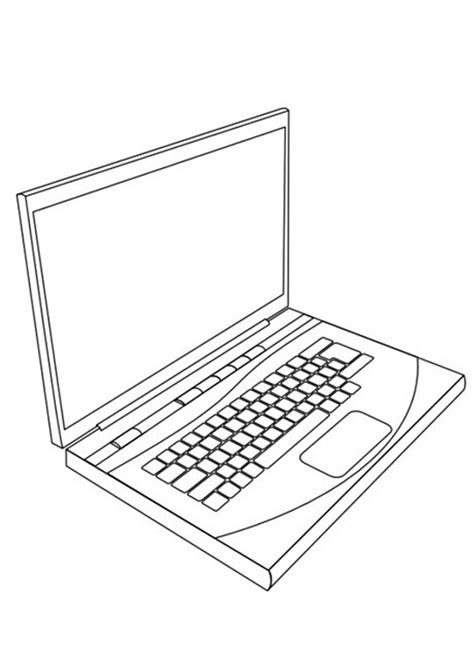 Coloring Pages Free Printable Laptop Coloring Page For Kids