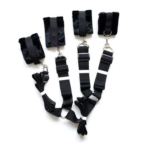 Amazon Black Color In Stock Hand And Ankle Cuffs Belt Sets Bed Sex