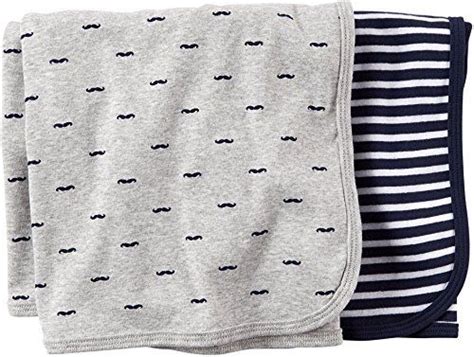 Carters Carters 2 Pk Swaddle Blanket Navy Grey Navy Grey Swaddle