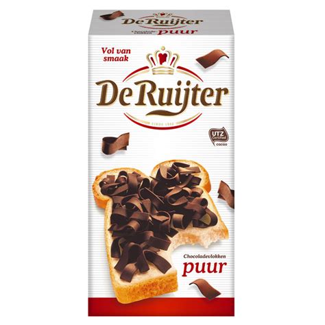 Op zoek naar producten van de ruijter? Chocoladevlokken puur 300 gram