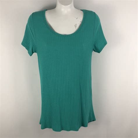 lularoe classic t tee solid green ribbed size medium bb lularoe classic tee lularoe classic