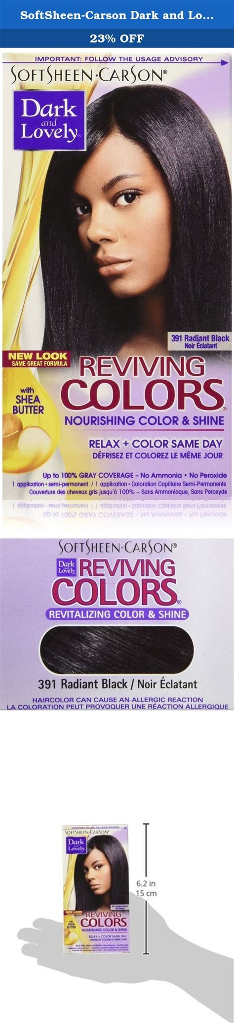 softsheen carson dark and lovely reviving colors nourishing color and shine radiant black 391