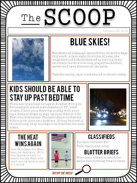 Informing and inspiring the next generation, first news is loved by kids, trusted by parents. Word, PDF, PSD, PPT | Free & Premium Templates | Student ...
