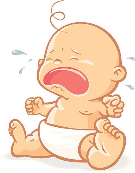 Crying Baby Illustrations Royalty Free Vector Graphics