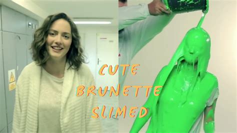 Cute Brunette Slimed Youtube