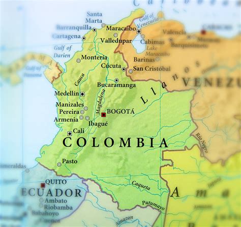 Map Of Colombia Colombia Flag Facts And Best Places To Visit Trip To