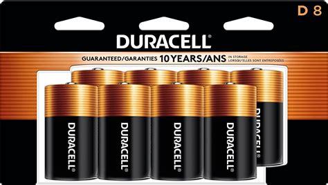 Duracell Coppertop Leak Proof D Batteries 8 Pack