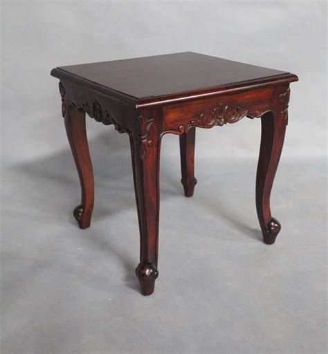 Solid Mahogany Wood Side Table 50cm Turendav Australia Antique