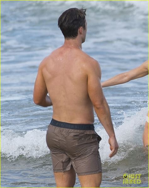Shirtless Glen Powell Looks Hotter Than Ever While Filming Beach Scene