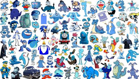 Click The Blue Cartoon Characters Quiz By Ddd Cartoon Characters