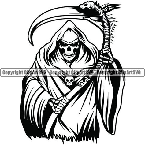 Grim Reaper 5 Skull Death Sickle Evil Kill Killer Grim Horror Ghost