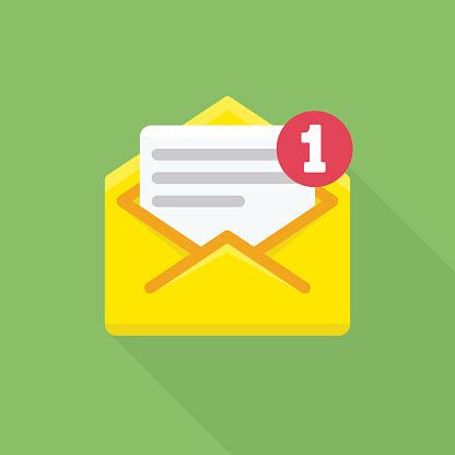 Read email on mobile devices. Concept Of Email Notification Icon Stock Illustration ...