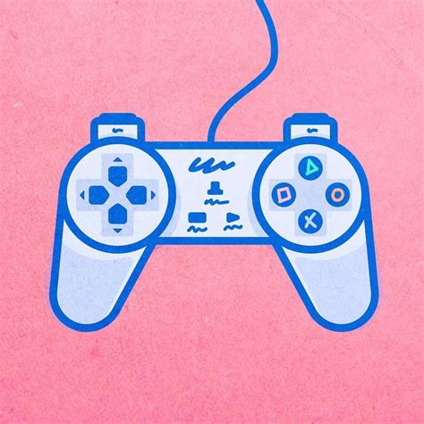 Playstation 1 Controller Heres An Illustration Of The Nostalgic