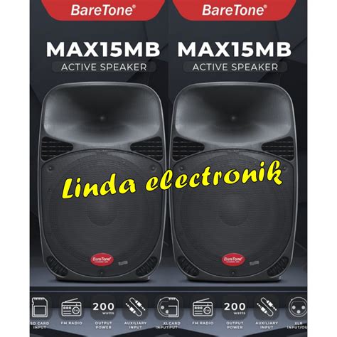 Jual Speaker Aktif Baretone Max Mb Max Mb Inch Buah Garansi