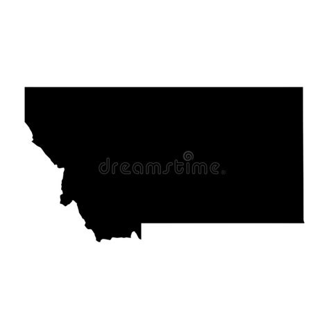 Montana Usa Blind Map Stock Illustration Illustration Of Arizona