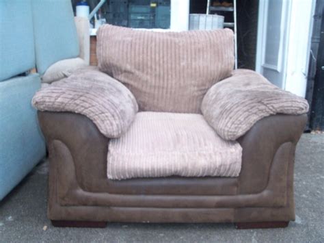 dfs sofa armchair very comfy half suede half velvet material removable covers delivery free mcr