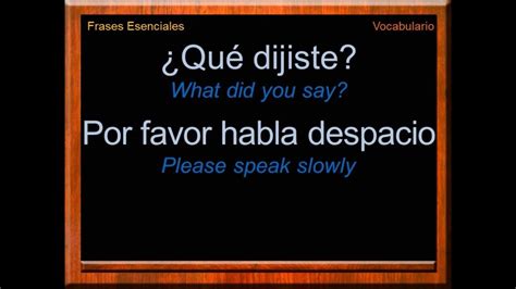 Essential Phrases In Spanish Everyday Phrases In Spanish Spanish
