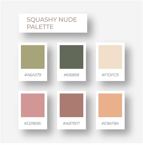 Premium Vector Stylish Pastel Nude Set Color Pick Pastel Pallete Set