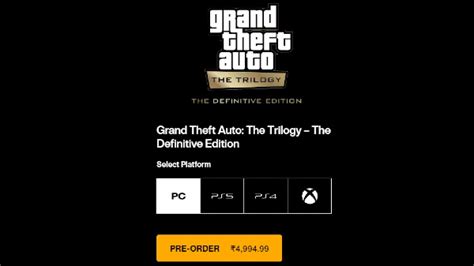 Grand Theft Auto Trilogy The Definitive Edition Now Available For Pre
