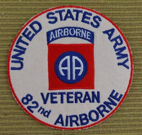 Patch Wwii Us Army 82nd Airborne Division Insignia Veteran Paratrooper