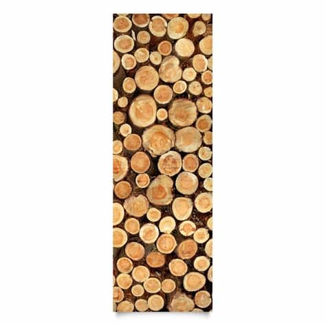 Suchen sie eine alternative zum parkett? Klebefolie Holzoptik - Baumstämme - Holzfolie