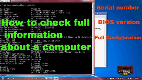 Goes by service tag or express service code, not serial number. How to check computer MAC Address | BIOS Version | Serial ...