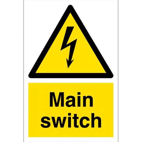 Main Switch Signs From Key Signs Uk