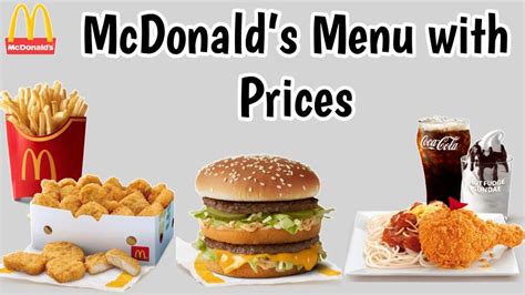 Mcdo Mcdonalds Menu Price List 2024 Philippines Updated
