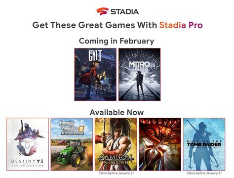 Stadia Pro Games For February Revealed Update Confirmed Gaming Nexus