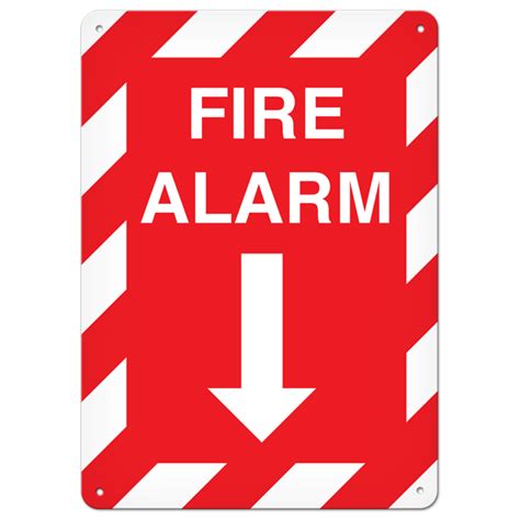 Fire Safety Sign Fire Alarm 10 X 14 Incom Connect
