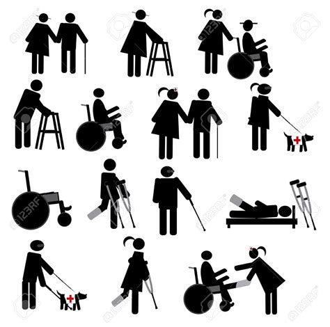 Physiotherapy Icon Set Royalty Free Cliparts Vectors And Stock