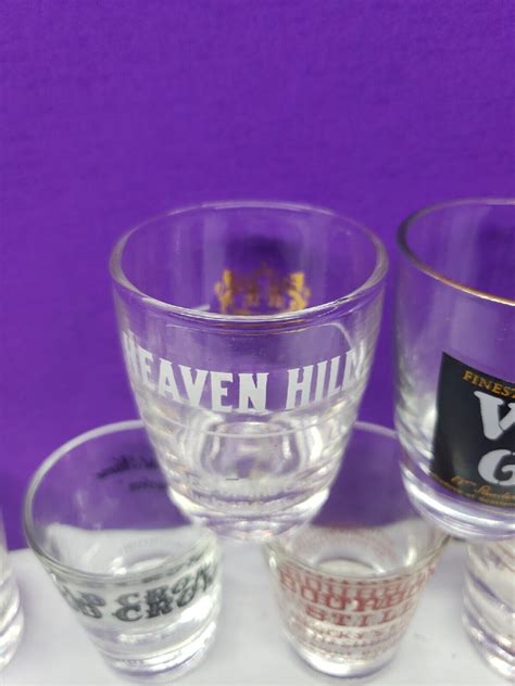 choice of distillery shot jigger glasses embossed or etched advertising ebay