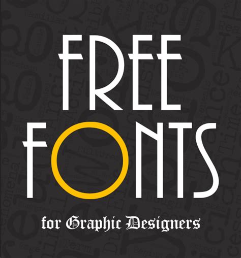 20 Fresh Free Fonts For Graphic Designers Fonts Graphic Design