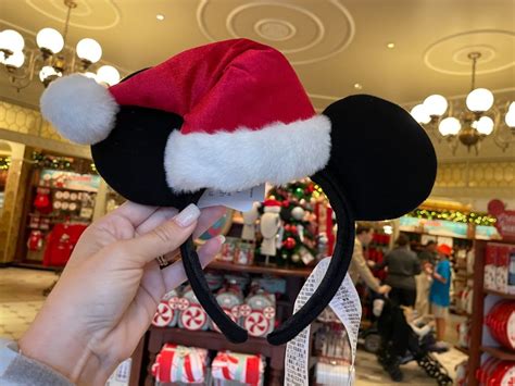 New Santa Mickey Mouse Ear Headband At Magic Kingdom Disney By Mark