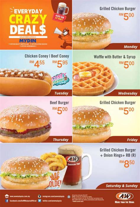 Daiso malaysia price list 2021. A&W : Everyday Crazy Deals! - Food & Beverages (Fast Food ...