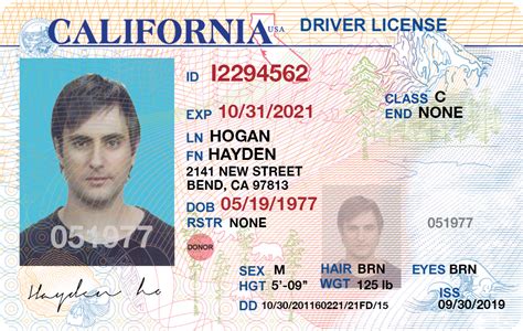 California Drivers License Psd Template Free Nismainfo