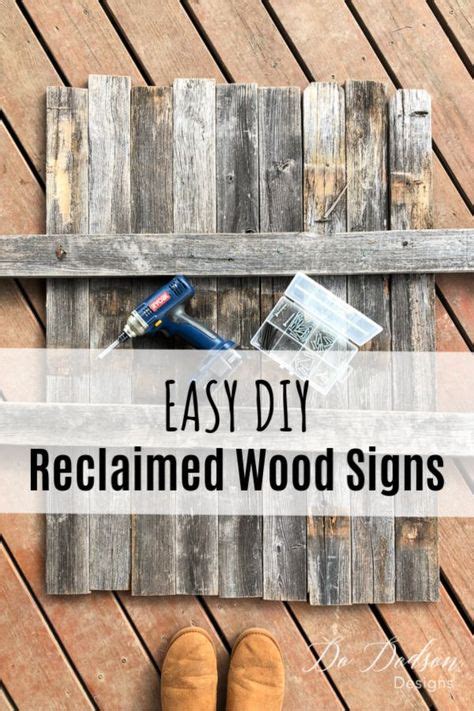 How To Make Reclaimed Wood Signs From Scraps With Images Reclaimed