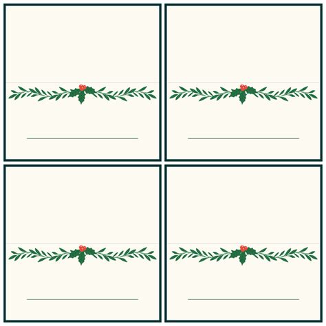 Christmas Place Cards Free Printable Printable Word Searches
