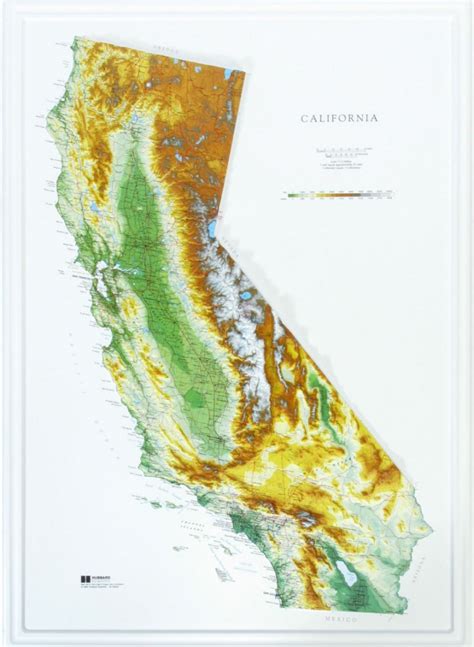 Raised Relief Maps Of California California Relief Map Printable Maps