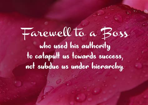 ℘ it has been an amazing expertise working with a boss such as you, you shall at all times be remembered. 70 Farewell Messages To Boss - Goodbye Wishes Quotes ...
