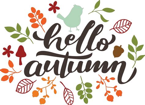 Hello Autumn Png Fall Pumpkin Sublimation Designs Digital Fall Clip