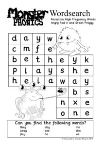 Do you like learning about new things in english? Teach child how to read: Monster Phonics Booklet
