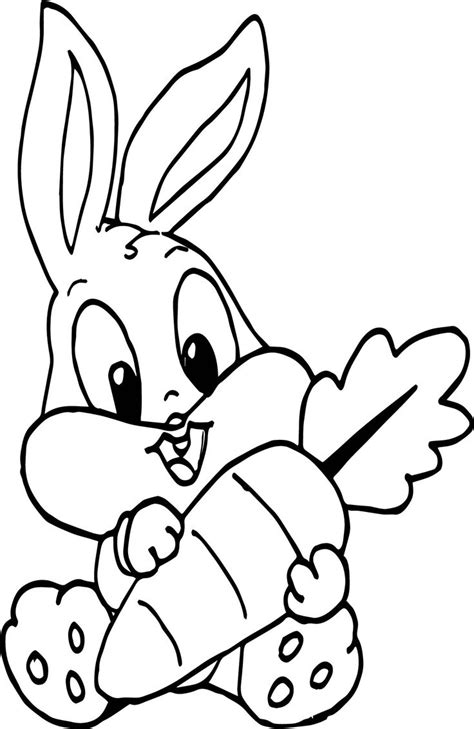 Nice Baby Bugs Bunny My Carrot Coloring Page Bunny Coloring Pages