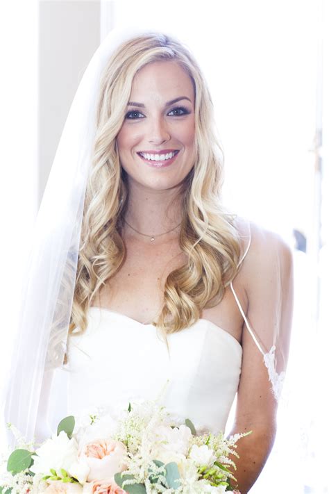 Beautiful Wedding Day Photos Of The Bridal Hairstyling And Airbrush Makeup For This Bride
