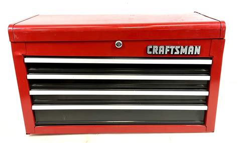 Lot Craftsman 4 Drawer Metal Toolbox W Contents