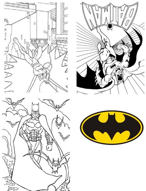 Free Printable Foldable Batman Coloring Book Cute Party Activity Or