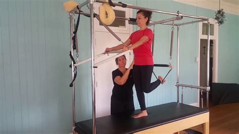 Pilates Trapeze Table Cat Stretch And Arabesque Youtube