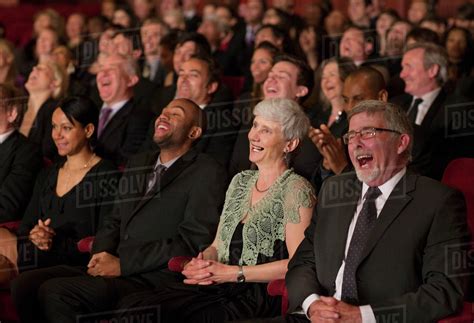 Laughing Theater Audience Stock Photo Dissolve