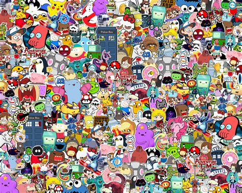 Cartoonizing yourself makes for an awesome & unique facebook profile pic. Cartoon Collage Free Wallpaper download - Download Free ...